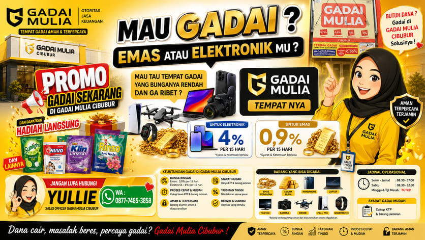Gadai Mulia — Pinjaman Tinggi, Cair Hari Ini, Bunga Ringan Mulai 0.95%